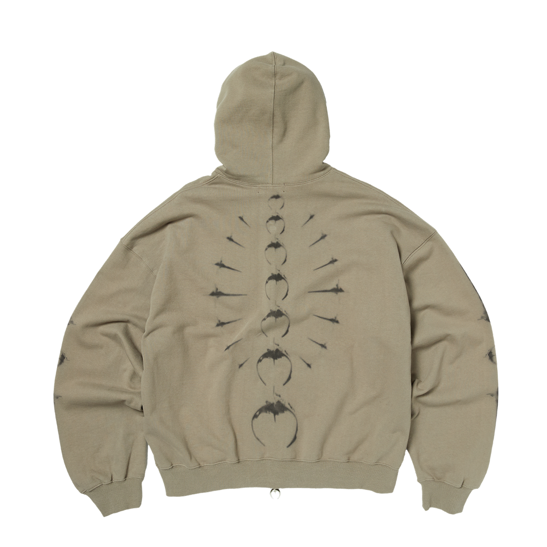 TC RIBCAGE ZIP-UP HOODIE