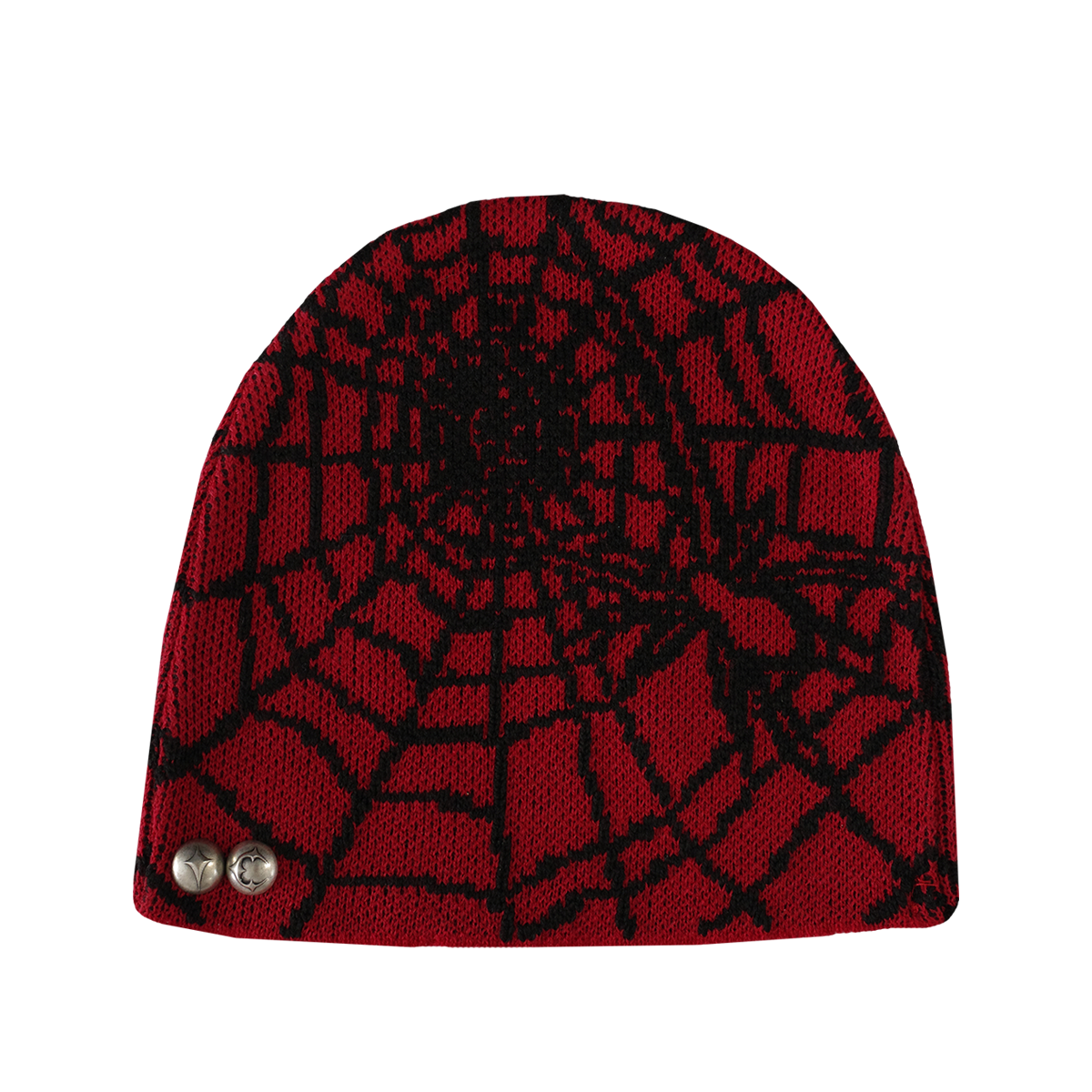 Jacquard Web Stud Beanie