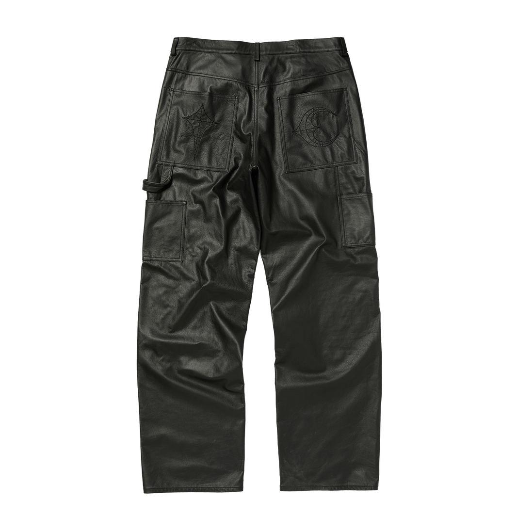 TC LEATHER STUDED WORK PANTS