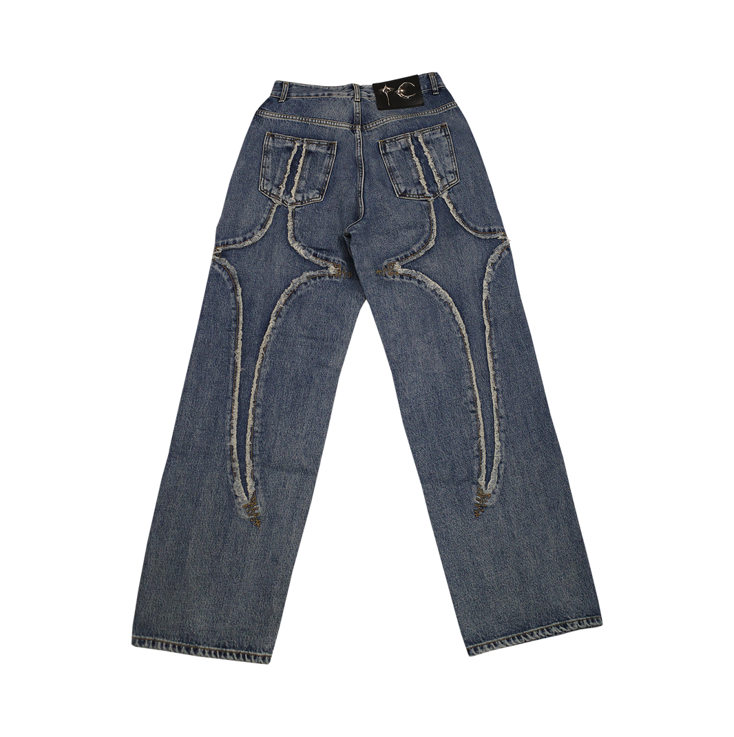 Tribal Denim Pants