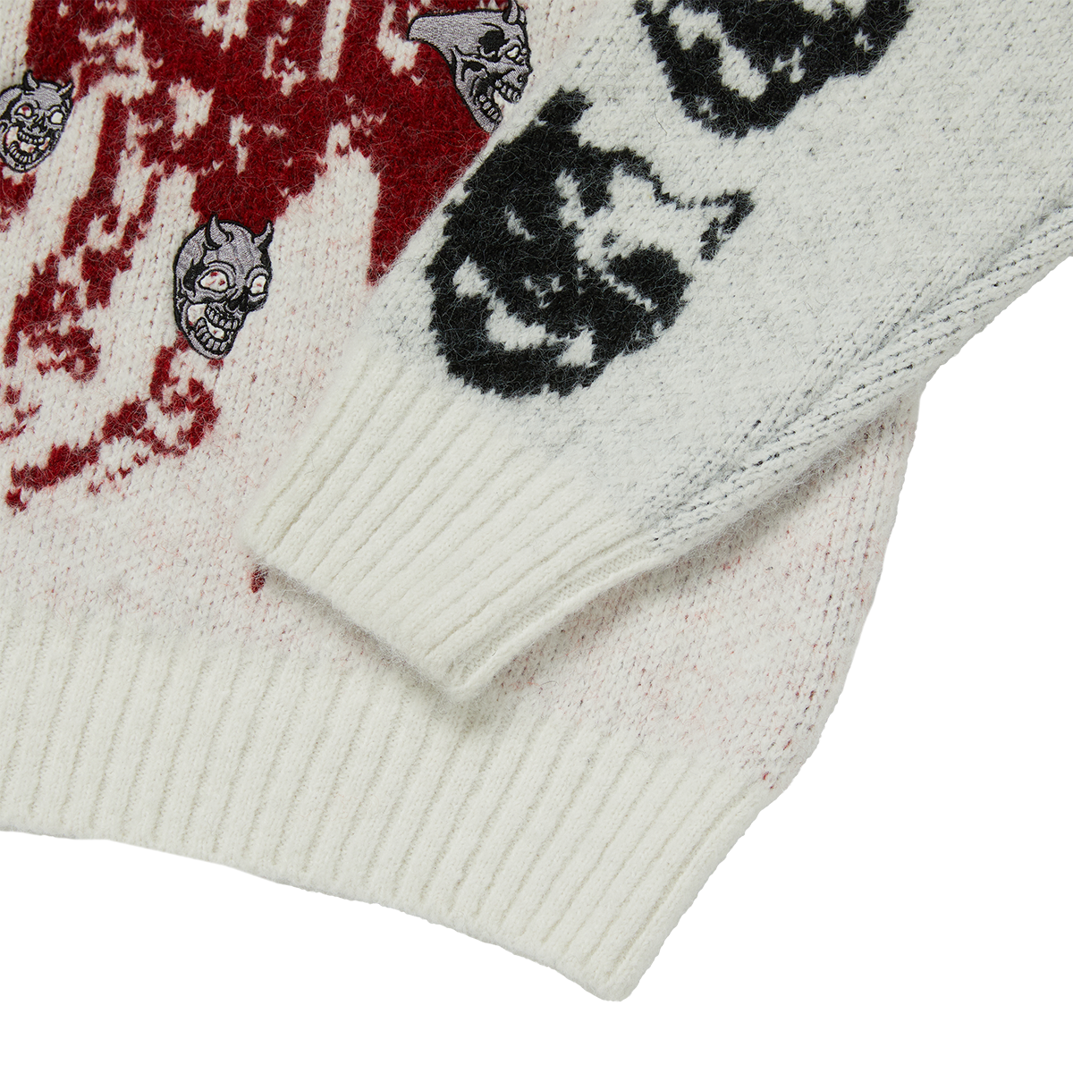 TC BONE CROSS KNIT SWEATER