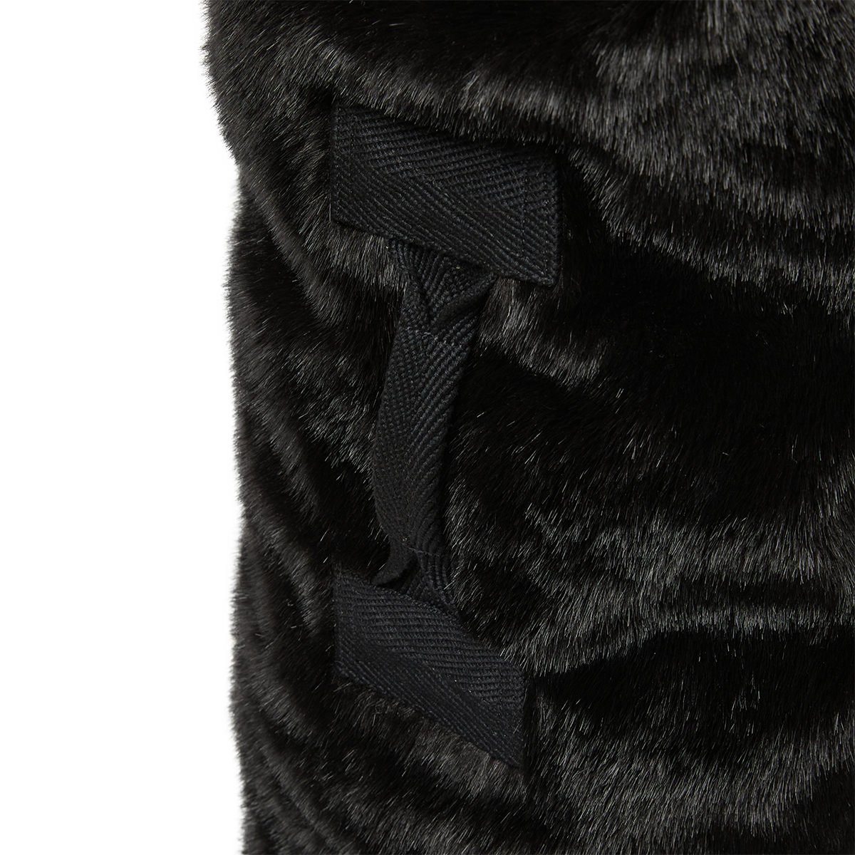 THREE RIDING SKULL FUR DUFFLE BAG