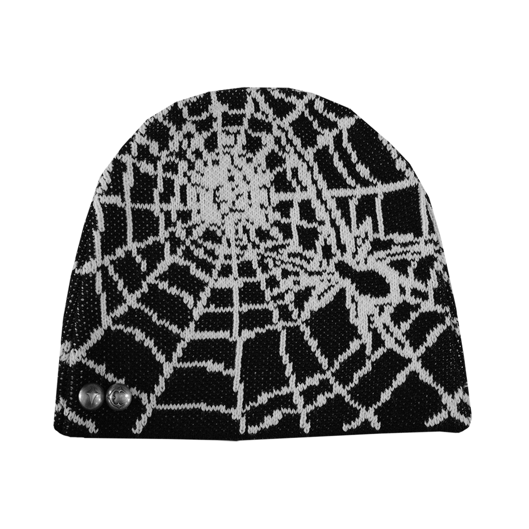 Jacquard Web Stud Beanie