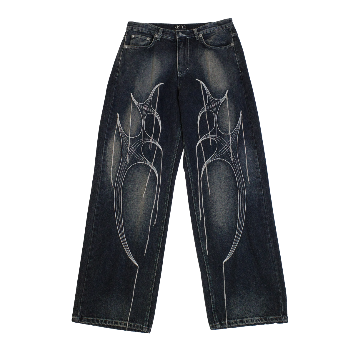 Tribal Tree Denim Pants