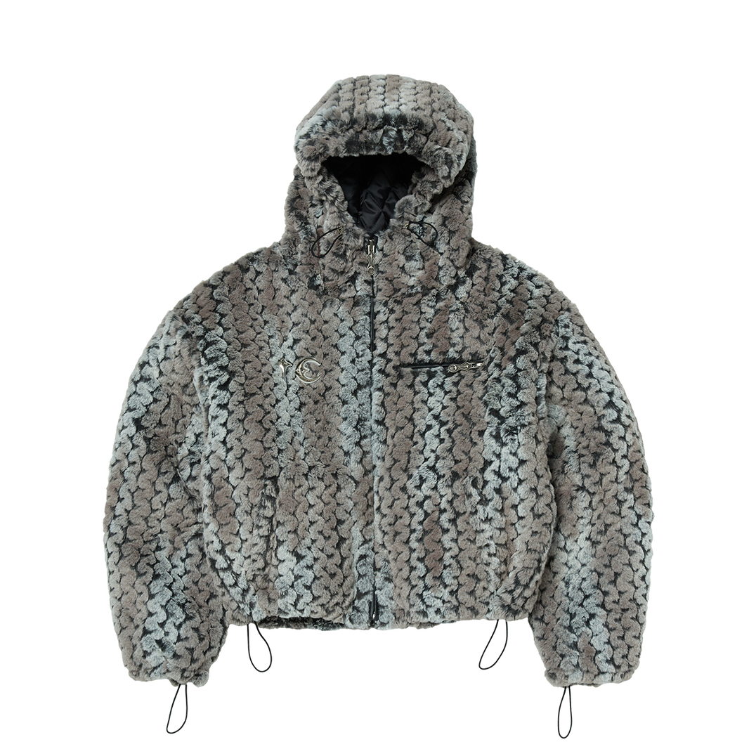 TC Wavy Leopard Fur Jacket