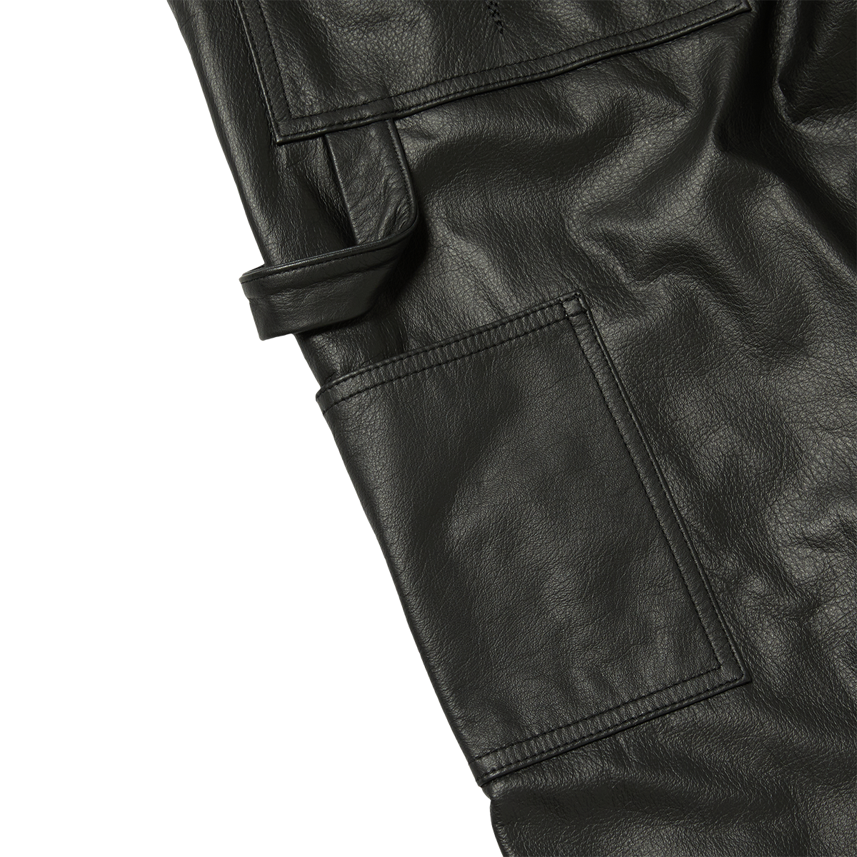 TC LEATHER STUDED WORK PANTS