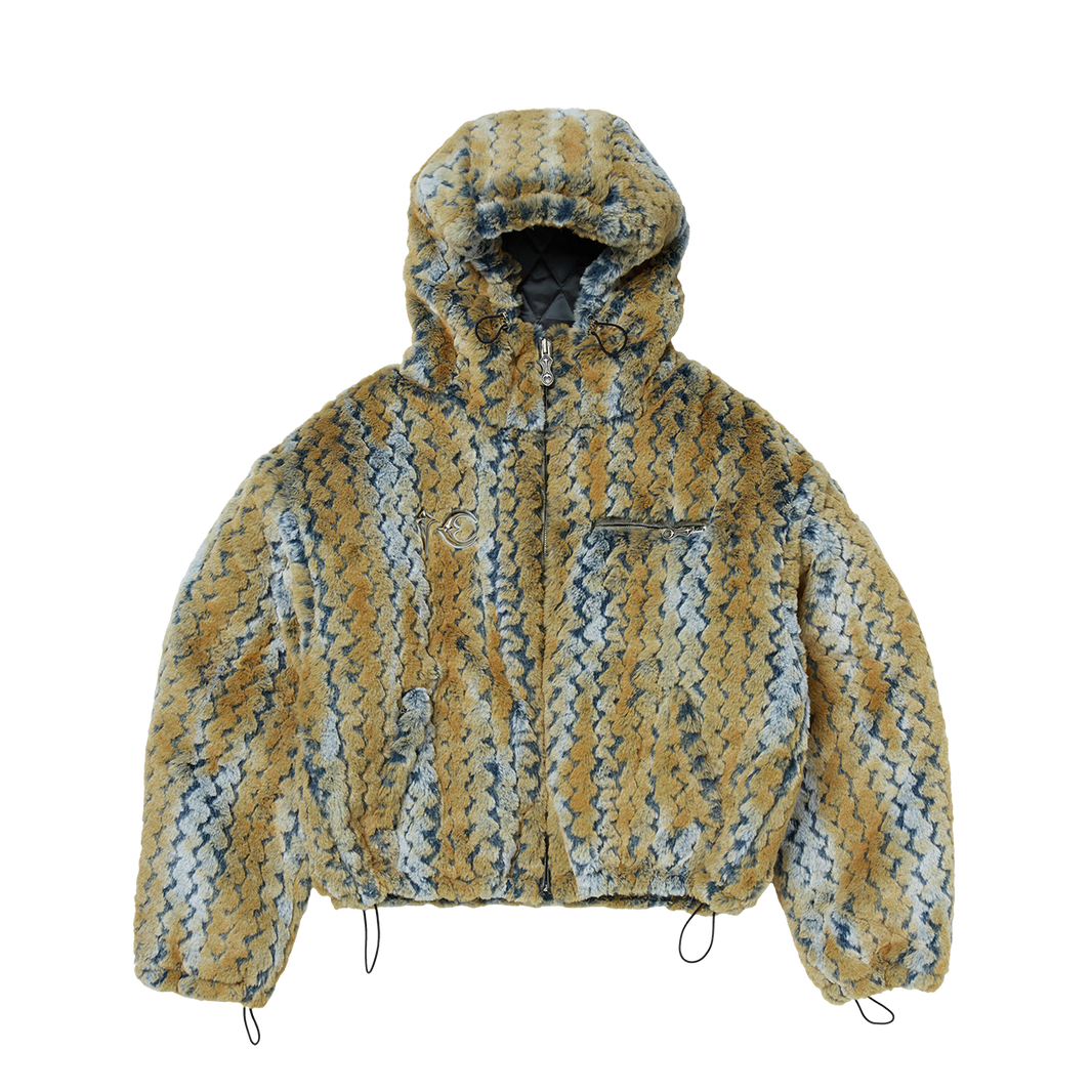 TC Wavy Leopard Fur Jacket