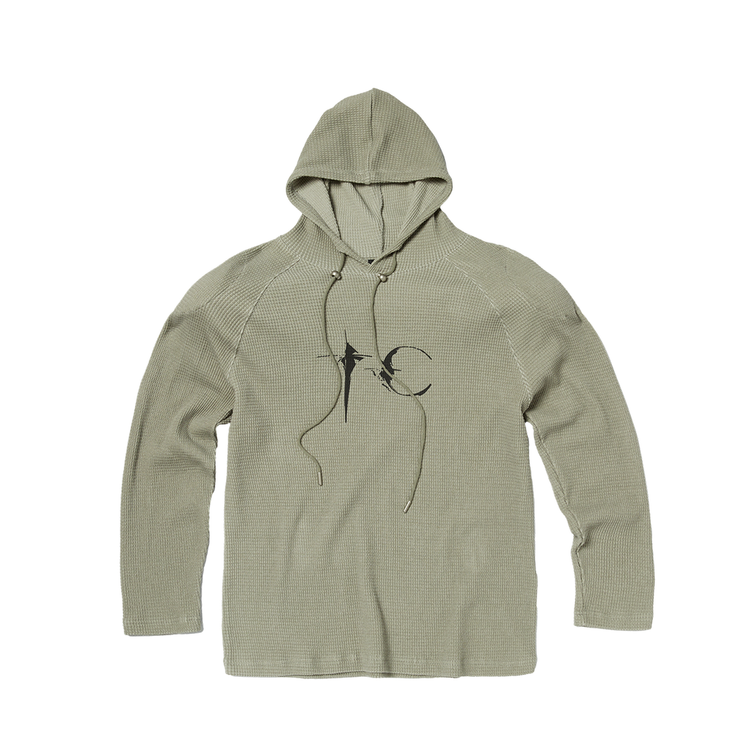 BULK SHOULDER WAFFLE HOODIE