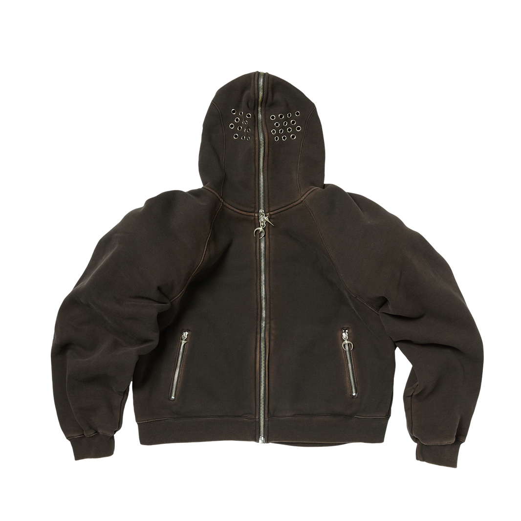 BULK SHOULDER GLADIATOR ZIP-UP HOODIE