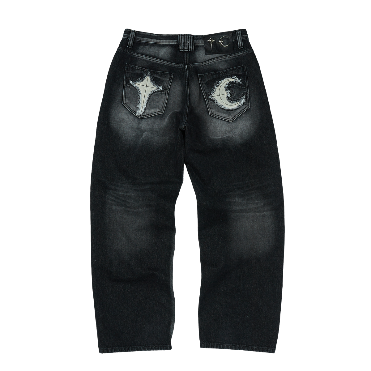 TC Leather Back Pocket Pants