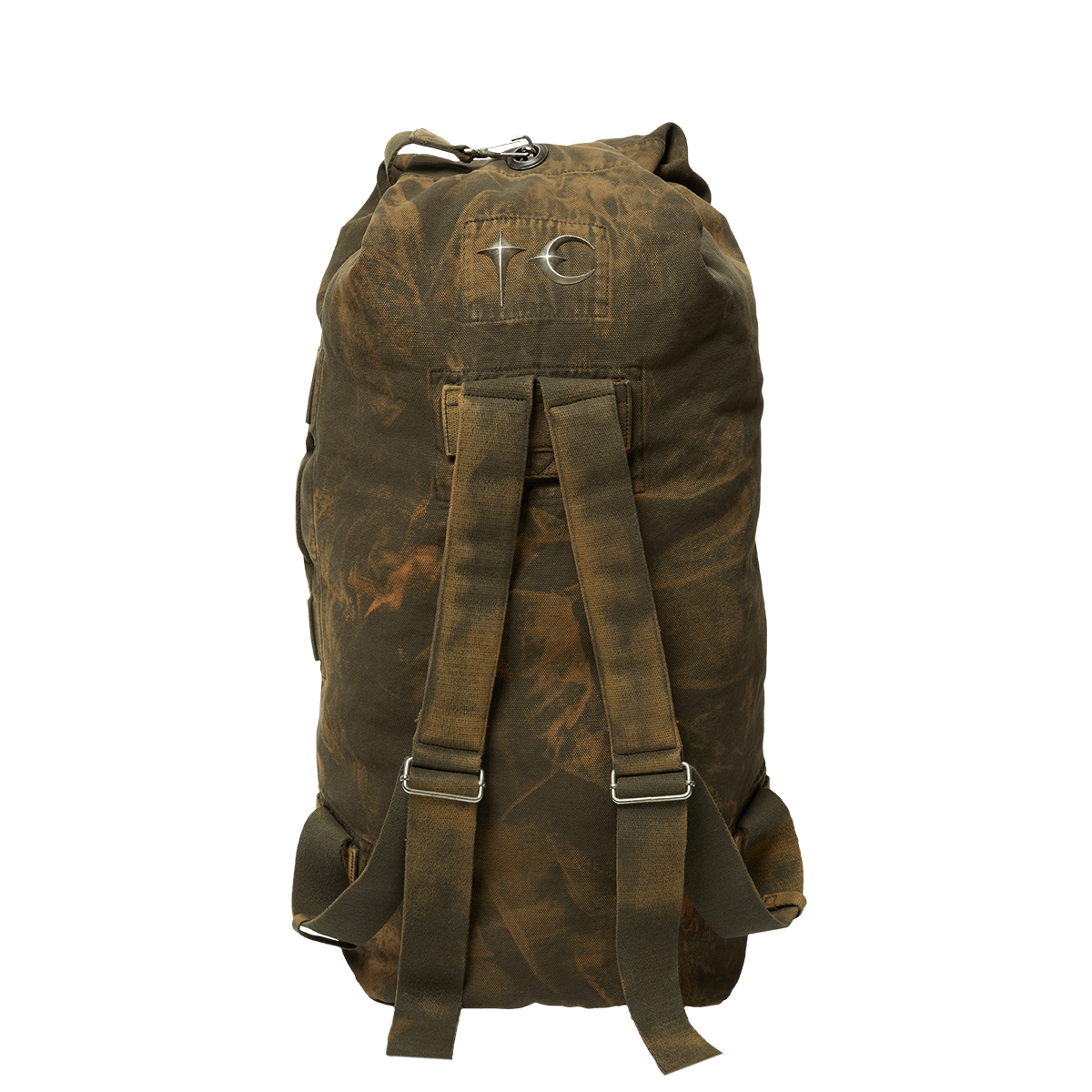 TWO TONE WASHED CANVAS DUFFLE BAG