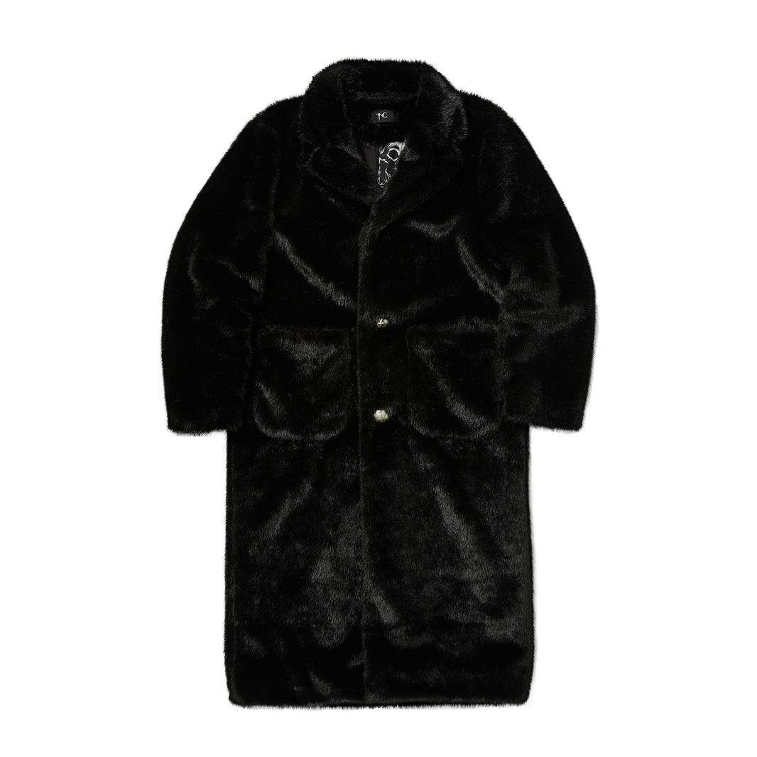 THREE RIDING SKULL FUR COAT