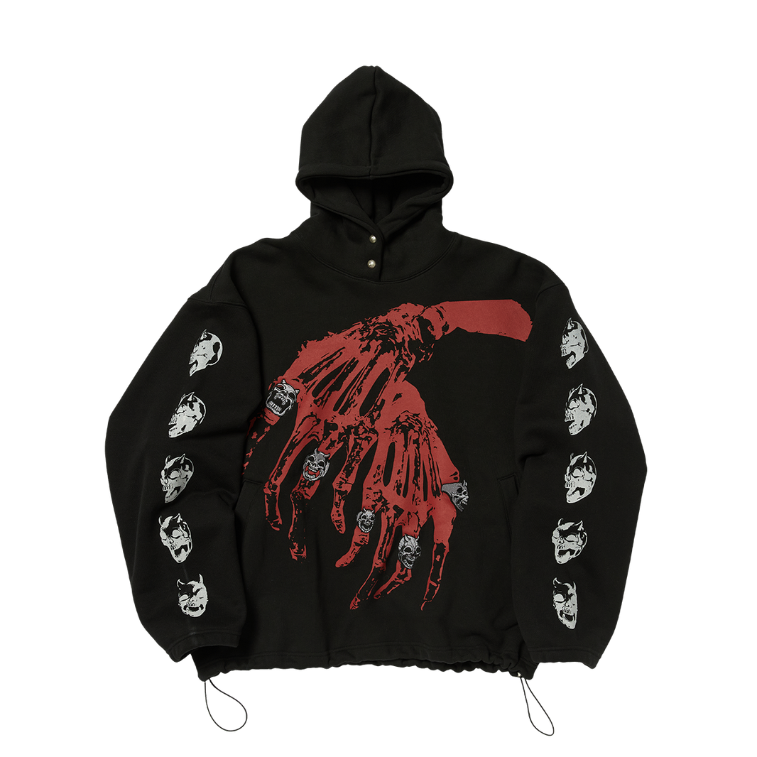 TC BONE CROSS HOODIE