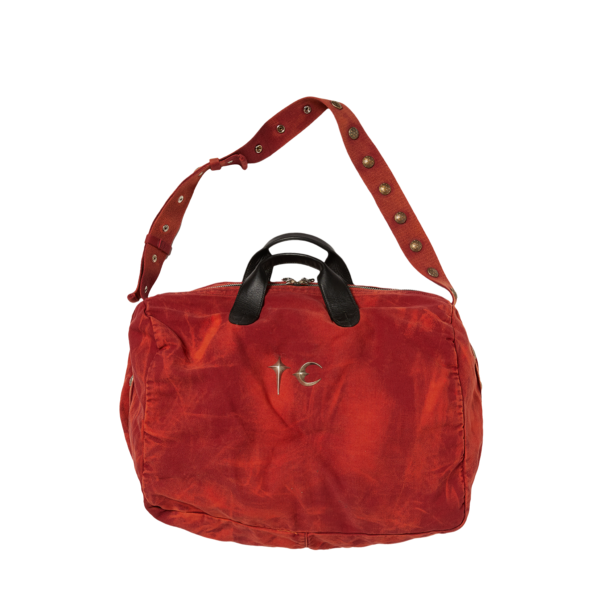 TWO TONE WASHED CANVAS CROSSBODY BAG