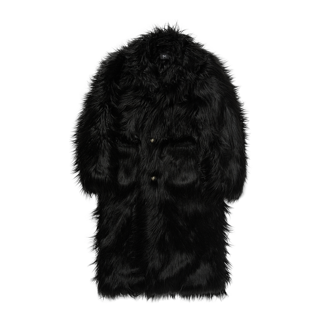 TC CROW FUR COAT
