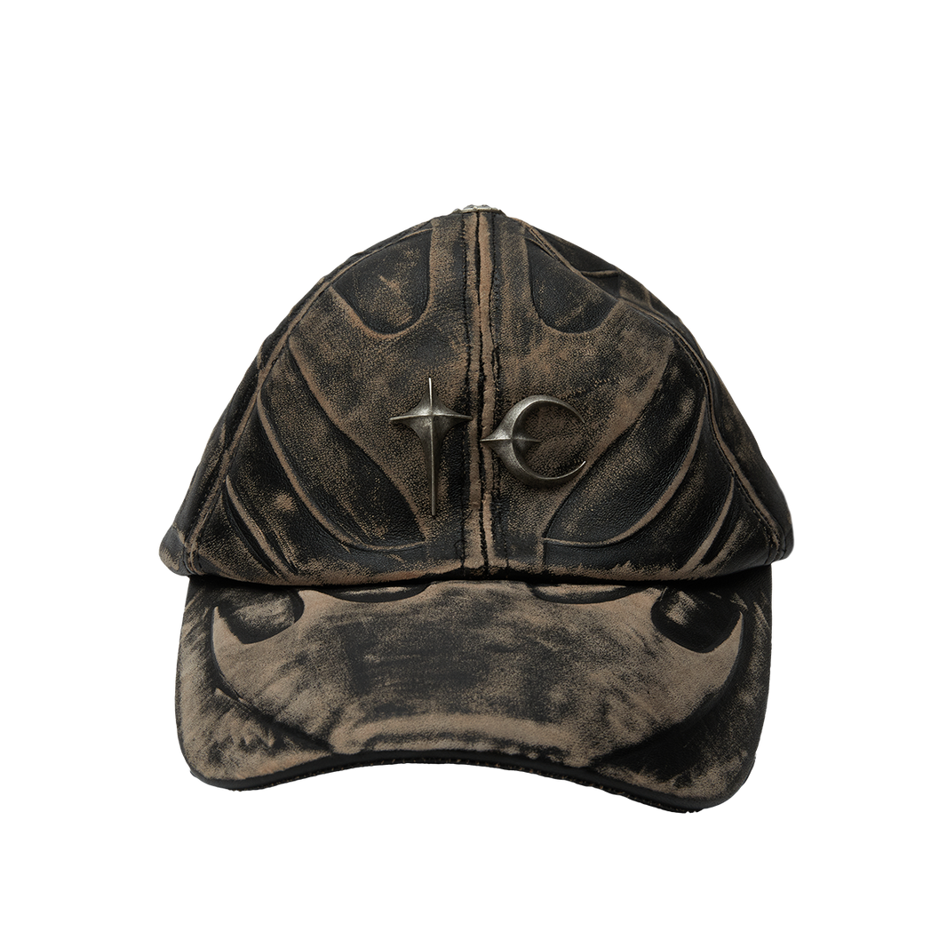 TC LEATHER CHOPPER CAP