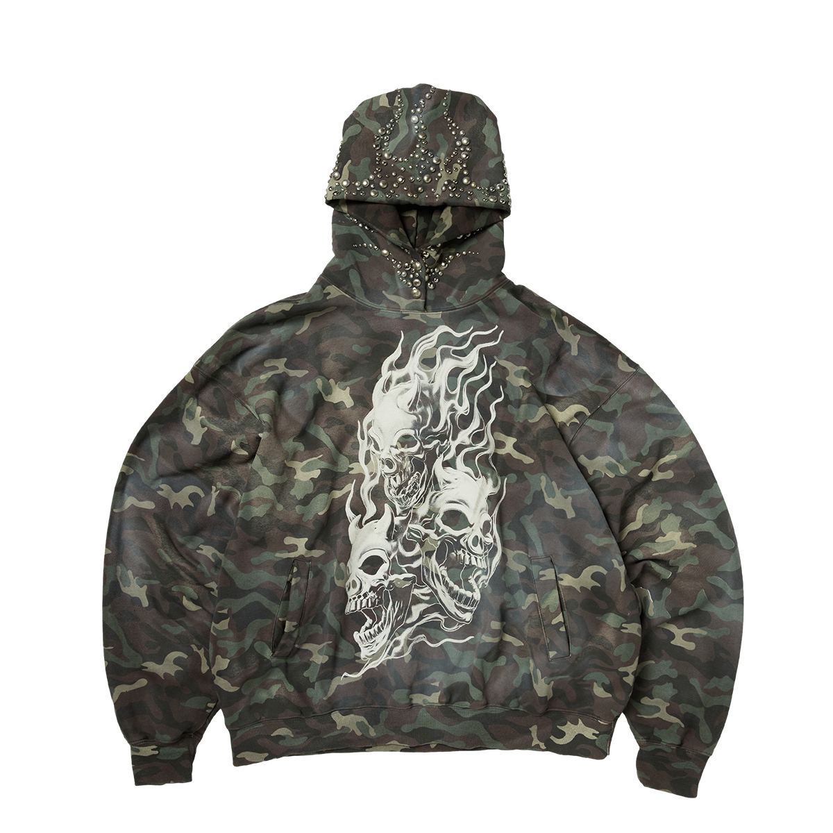 HOTHEADED RIDING SKULL HOODIE