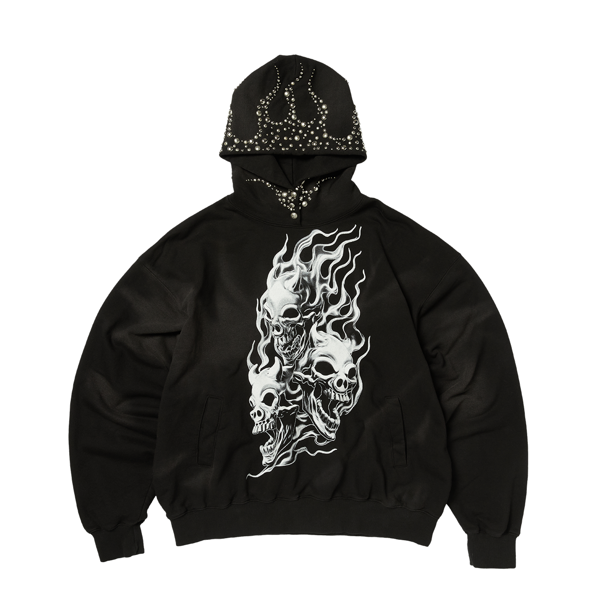 HOTHEADED RIDING SKULL HOODIE