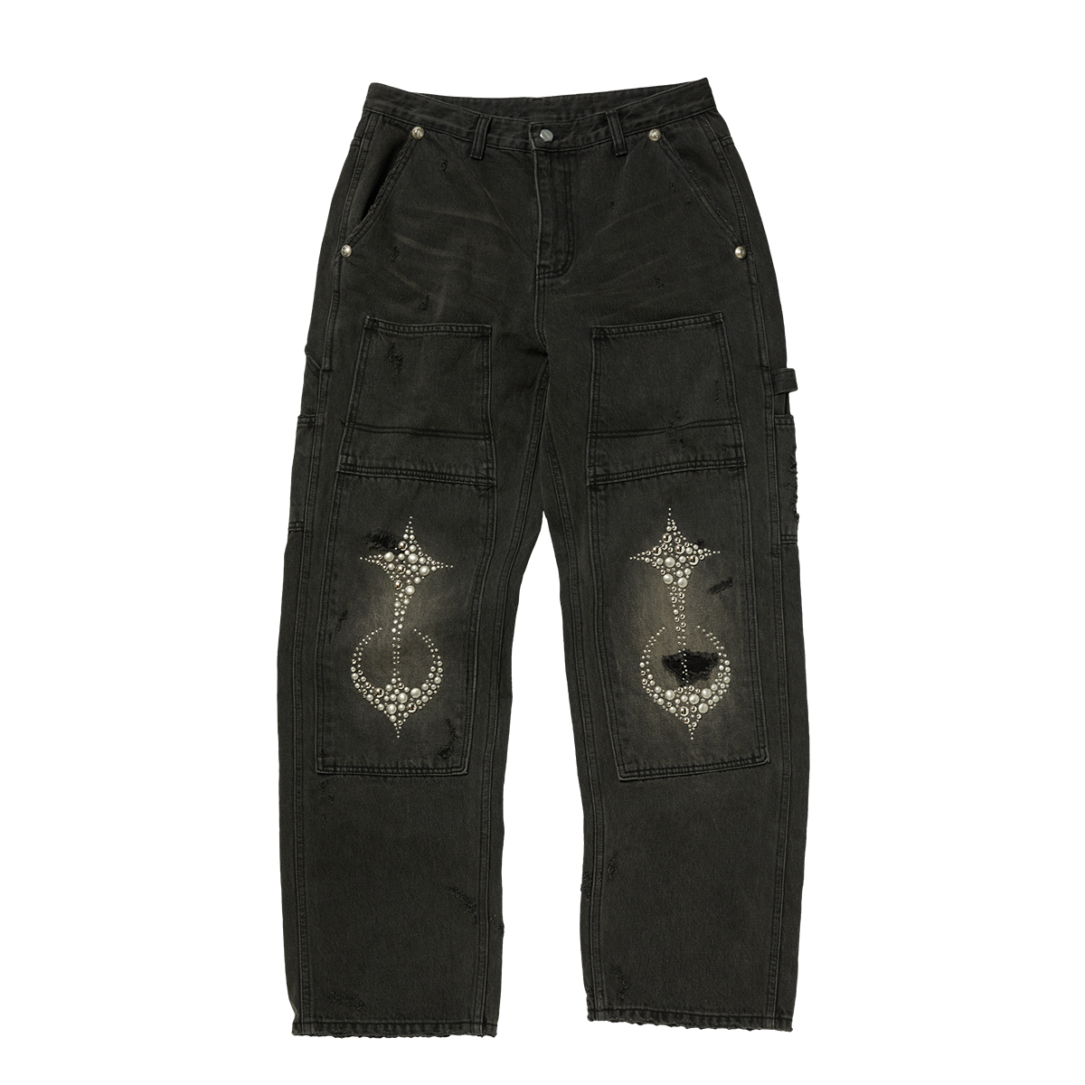 STUDED KNEE CARPENTER PANTS