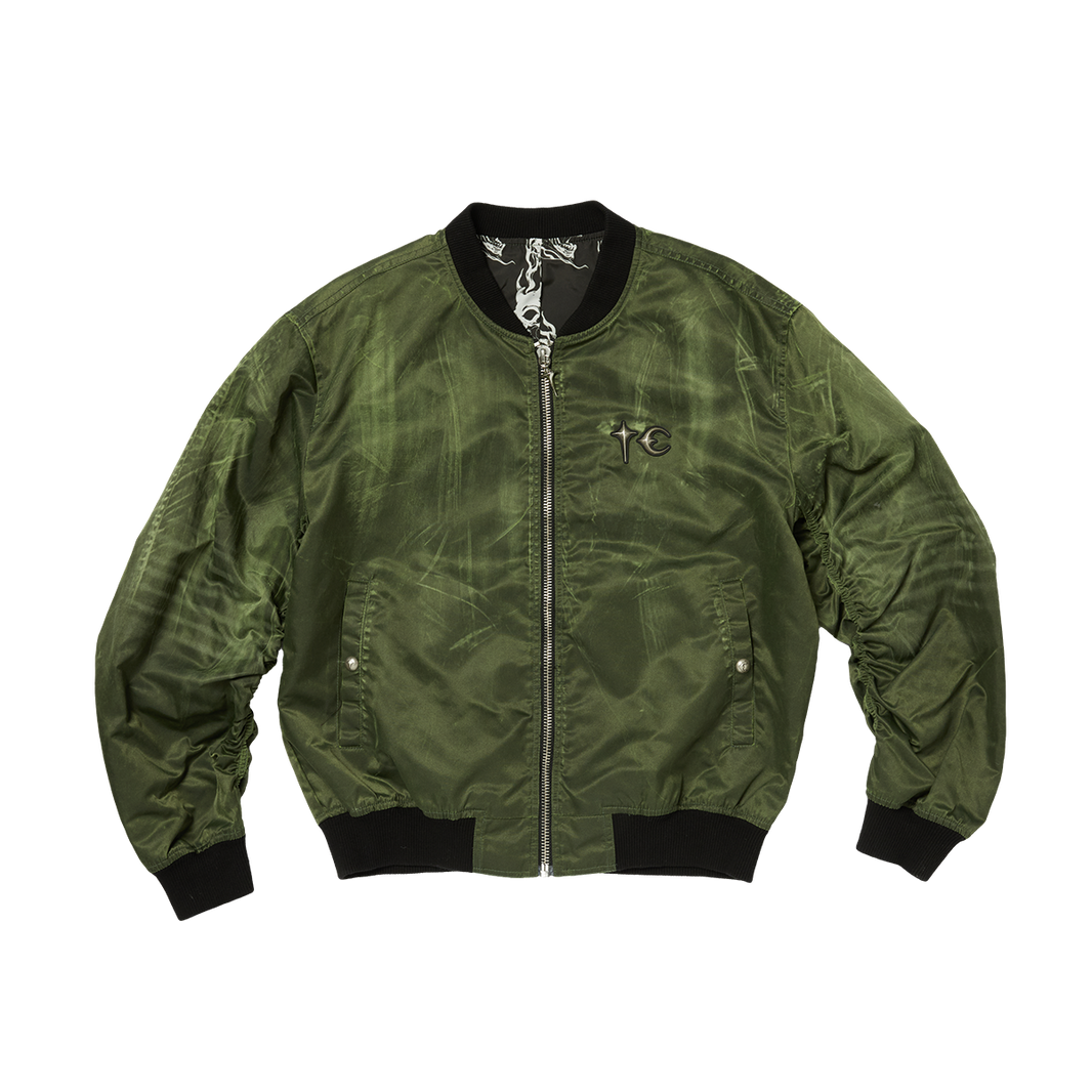 JAMONG TWO TONE WASHED MA-1 JACKET