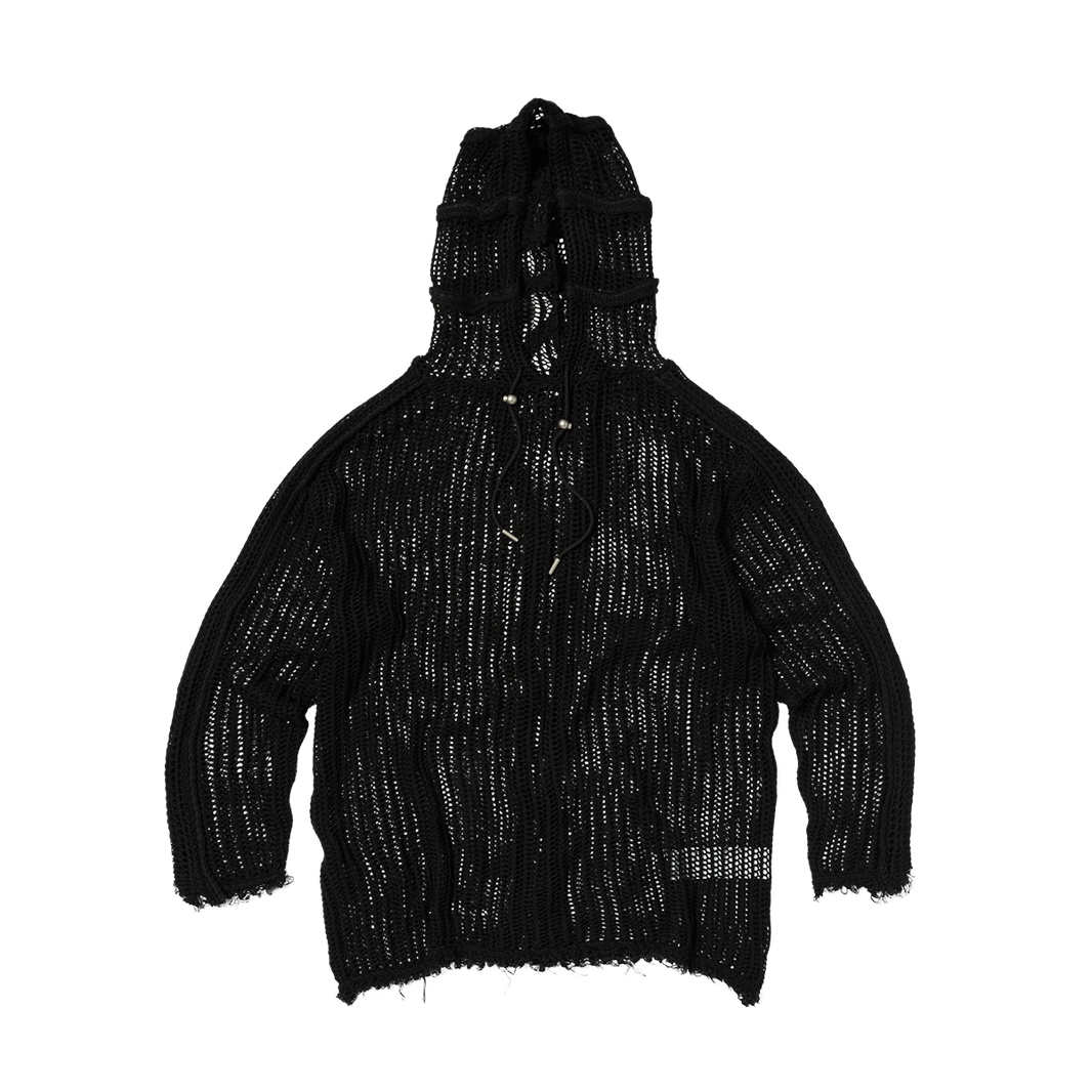 TC LINE MESH KNIT HOODIE