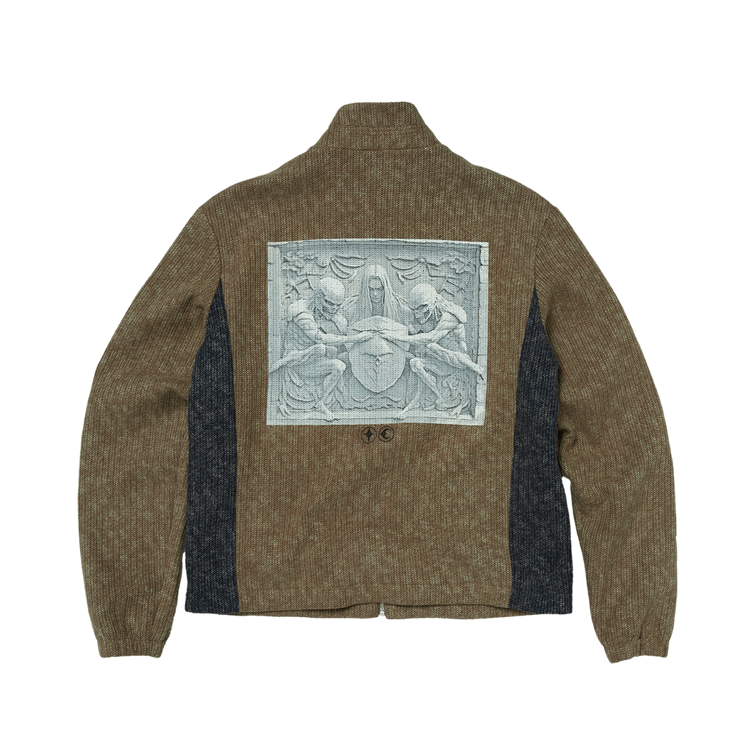 Devil Peace Patch Knit Jacket