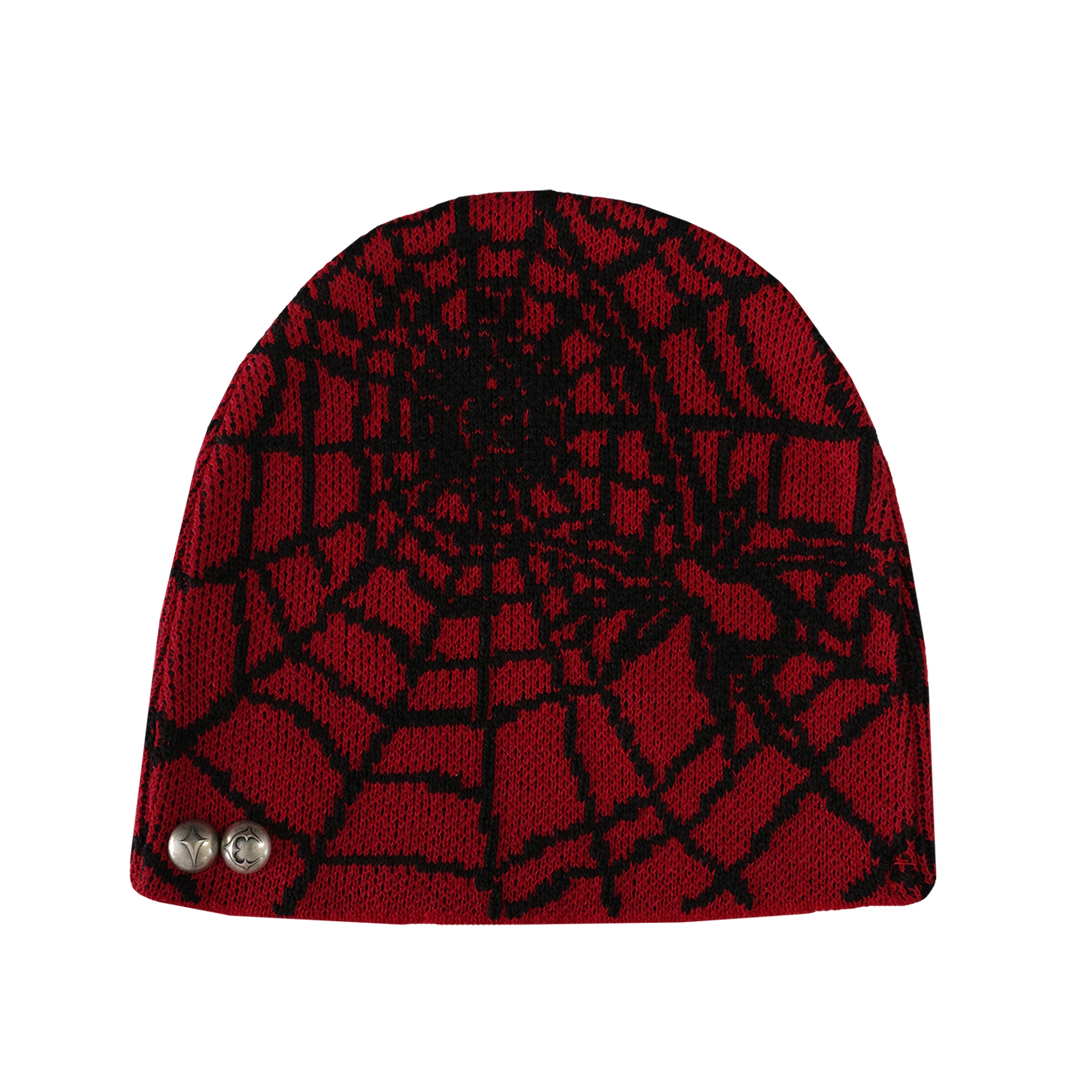 Jacquard Web Stud Beanie