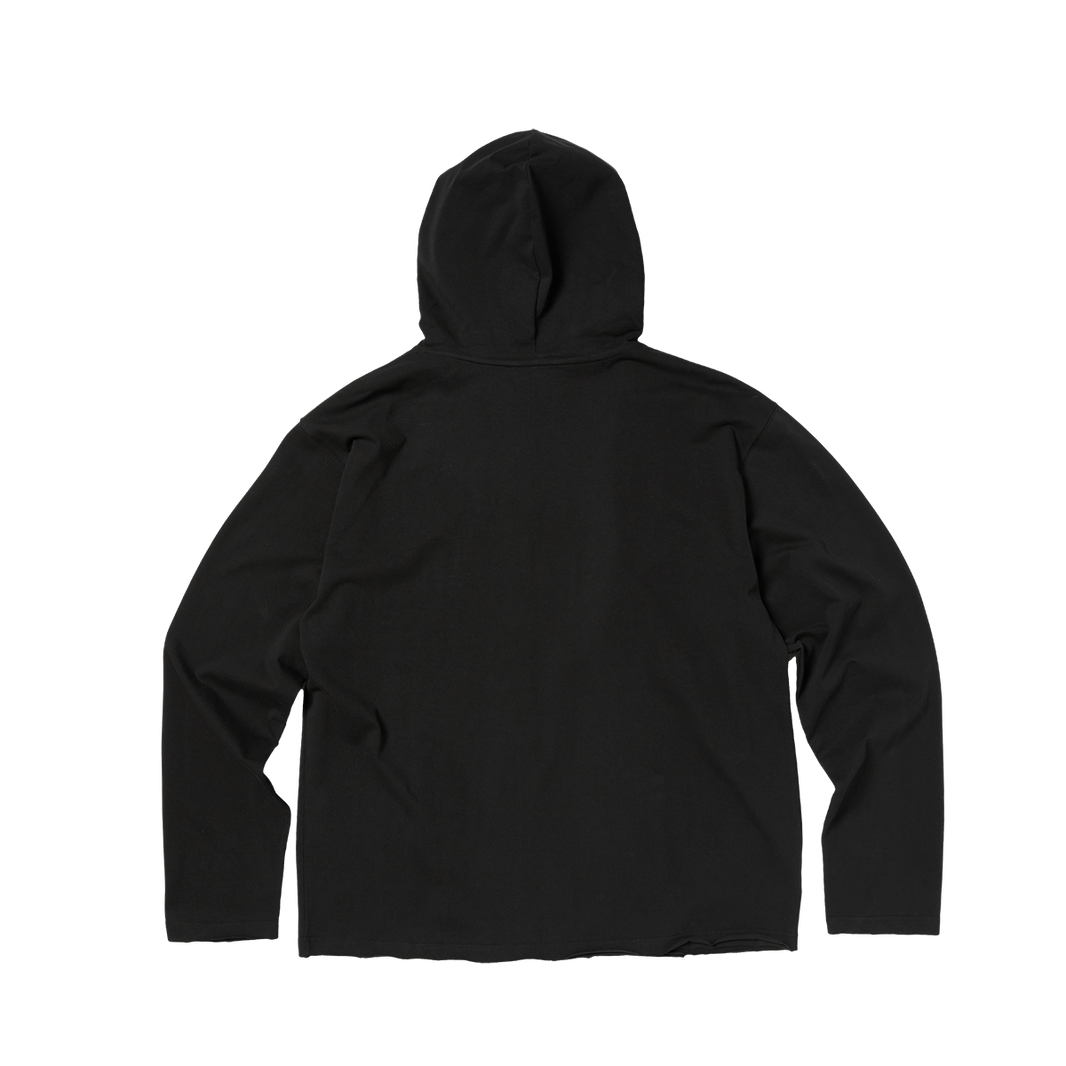 T-STUDDED CUTOUT HOODIE