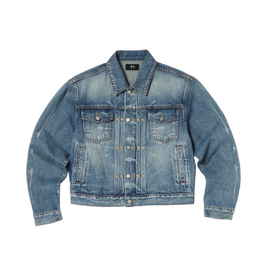 TC SPINE LASER DENIM JACKET