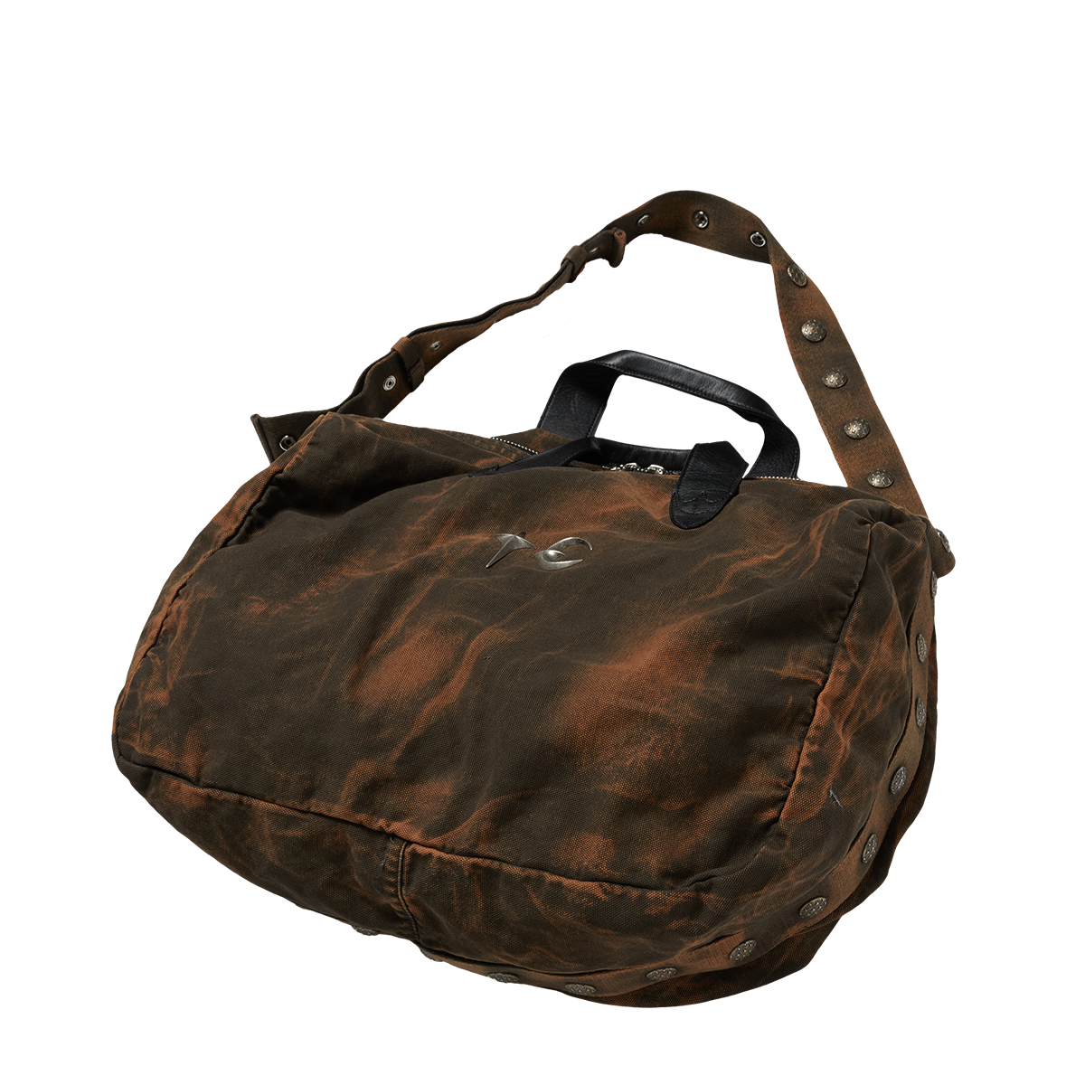 TWO TONE WASHED CANVAS CROSSBODY BAG