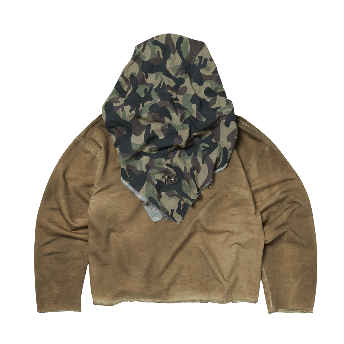 CREED SCARF HOODED ZIP-UP HOODIE