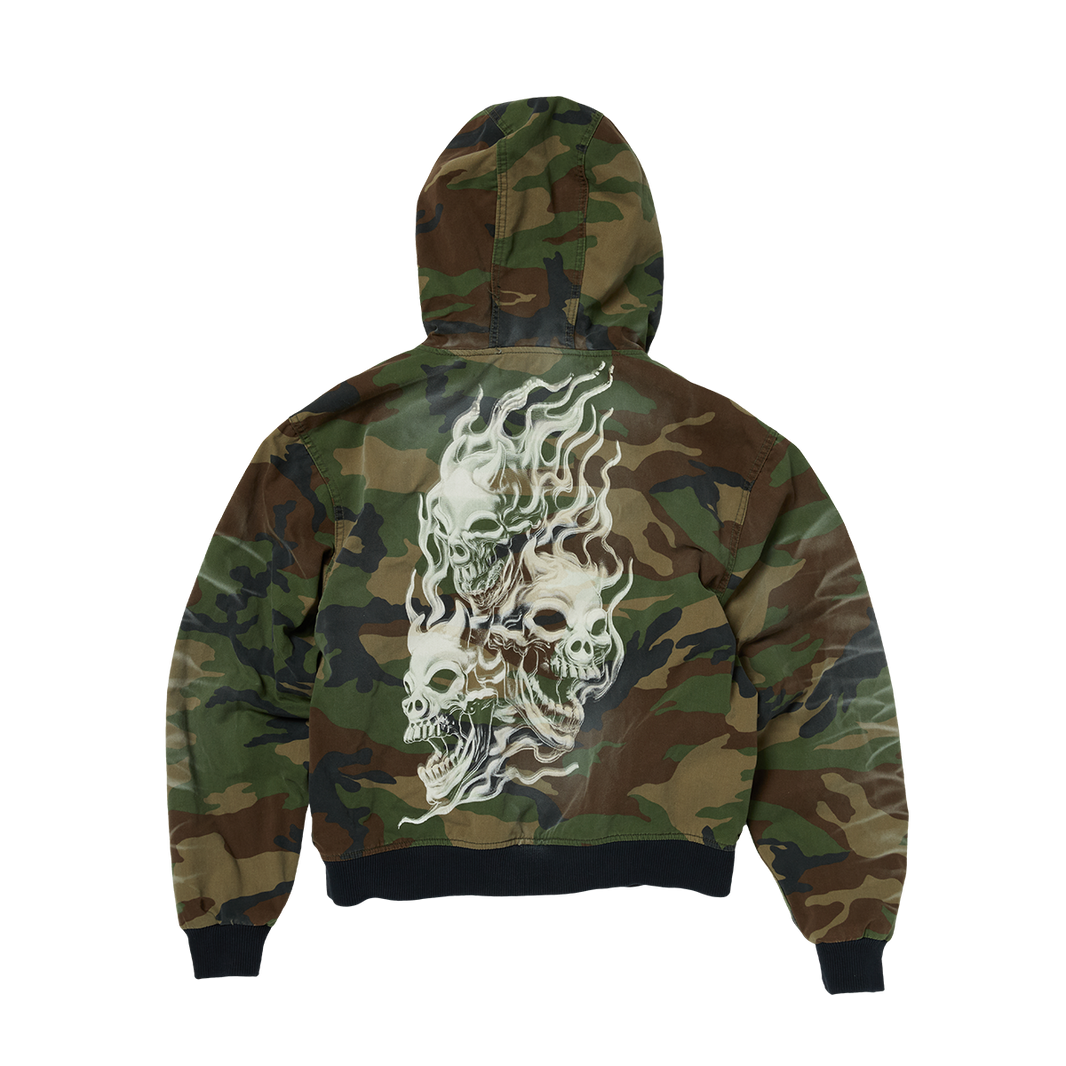 THREE RIDING SKULL VINTAGE JACKET