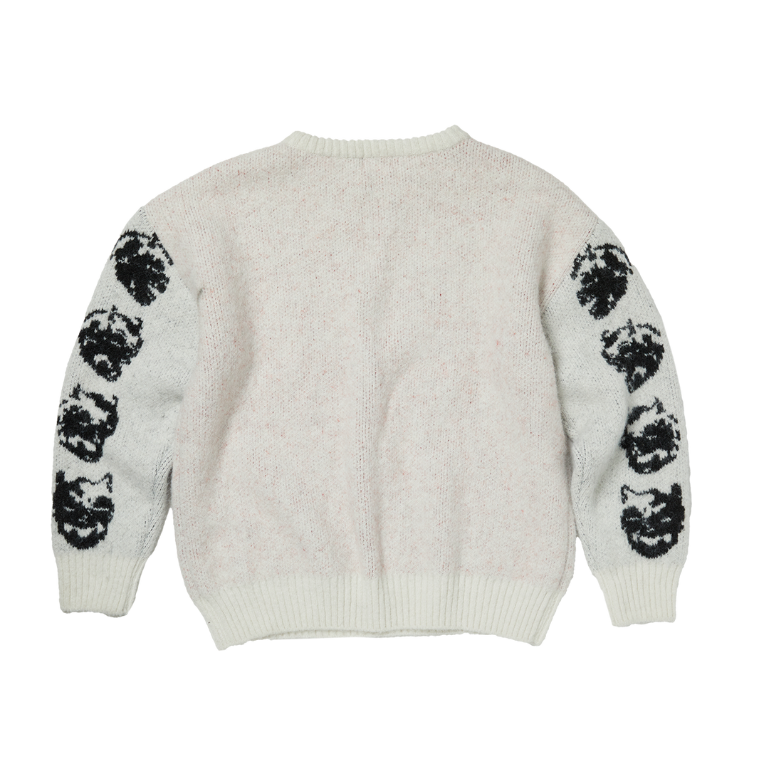 TC BONE CROSS KNIT SWEATER