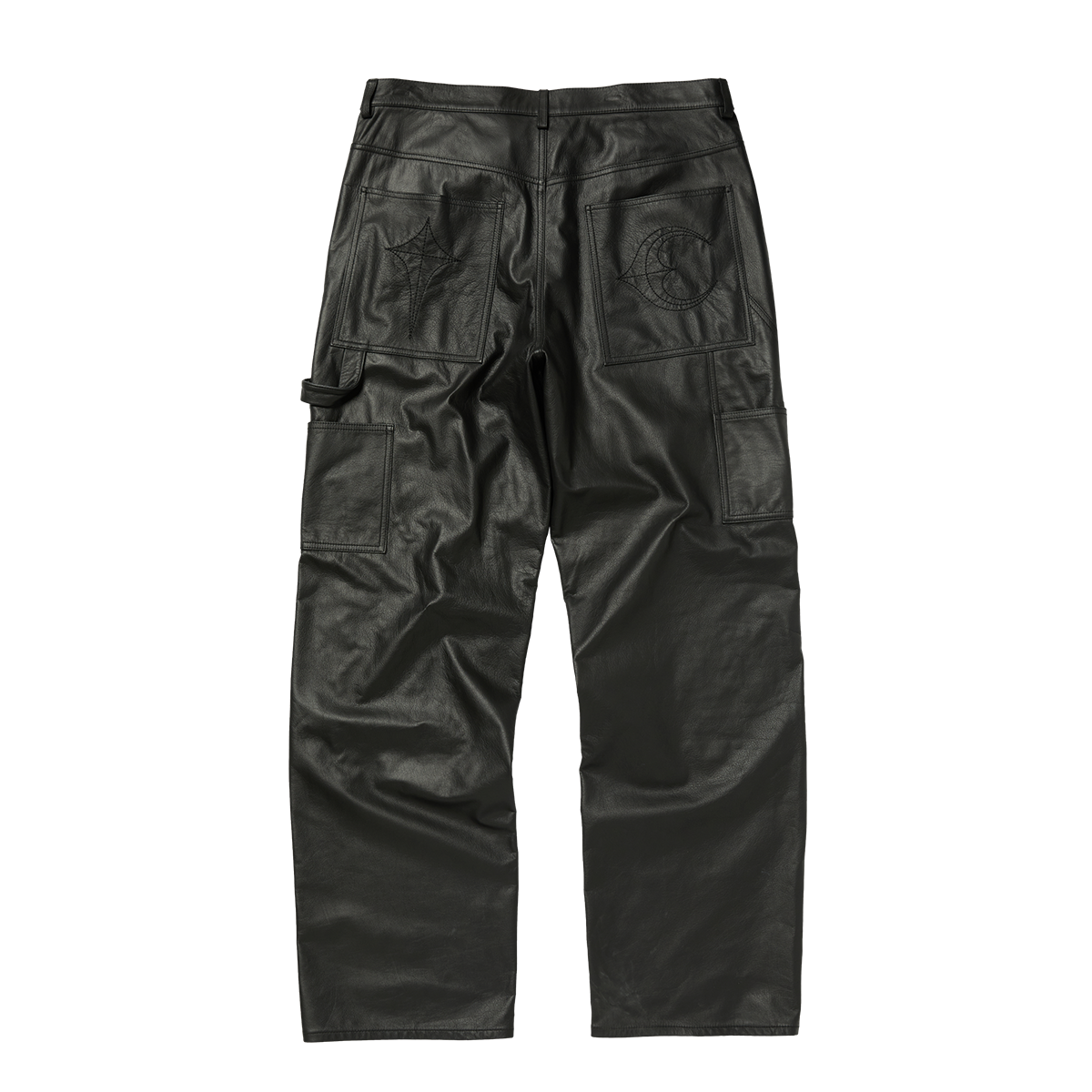 TC LEATHER STUDED WORK PANTS