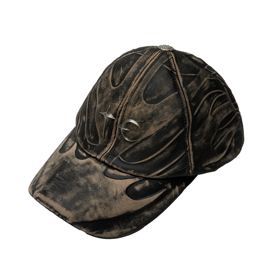 TC LEATHER CHOPPER CAP