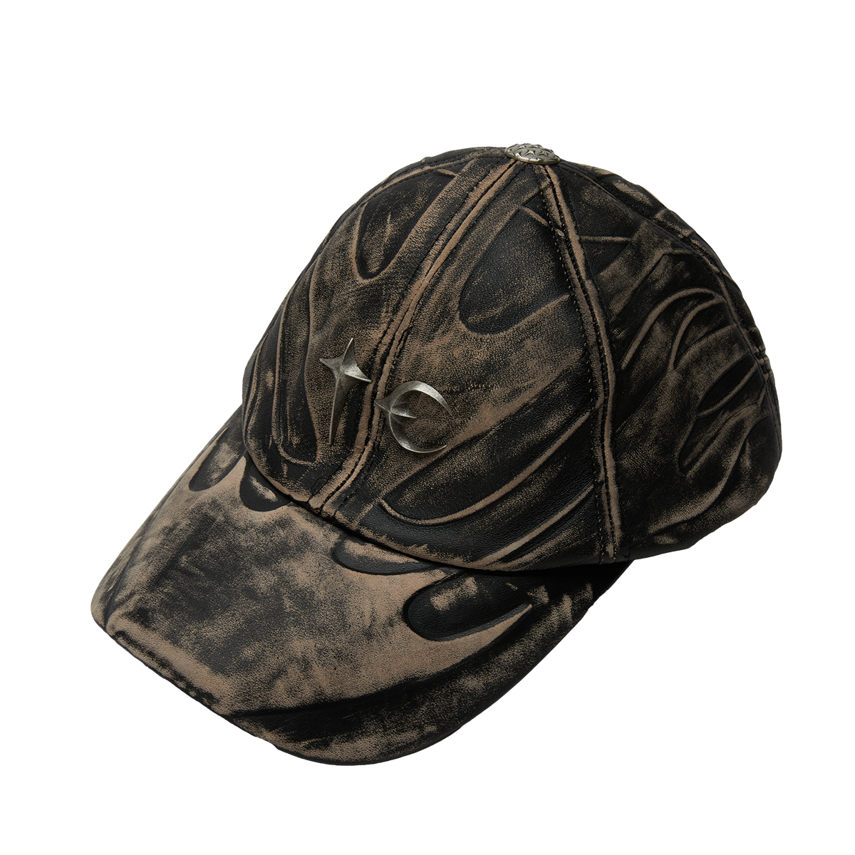 TC LEATHER CHOPPER CAP