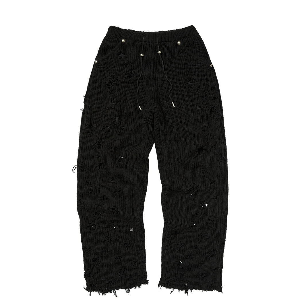 TC DESTROYED KNIT PANTS