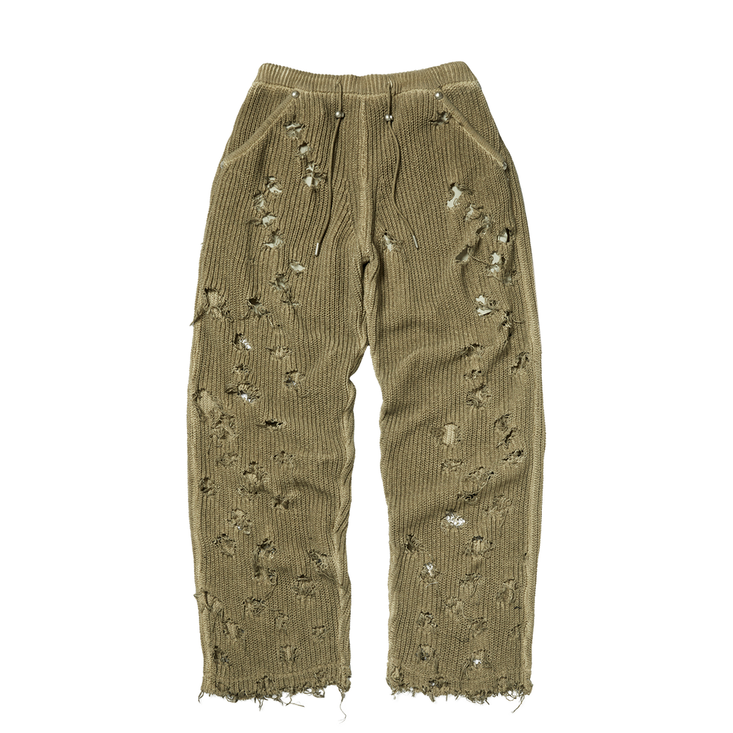 TC DESTROYED KNIT PANTS