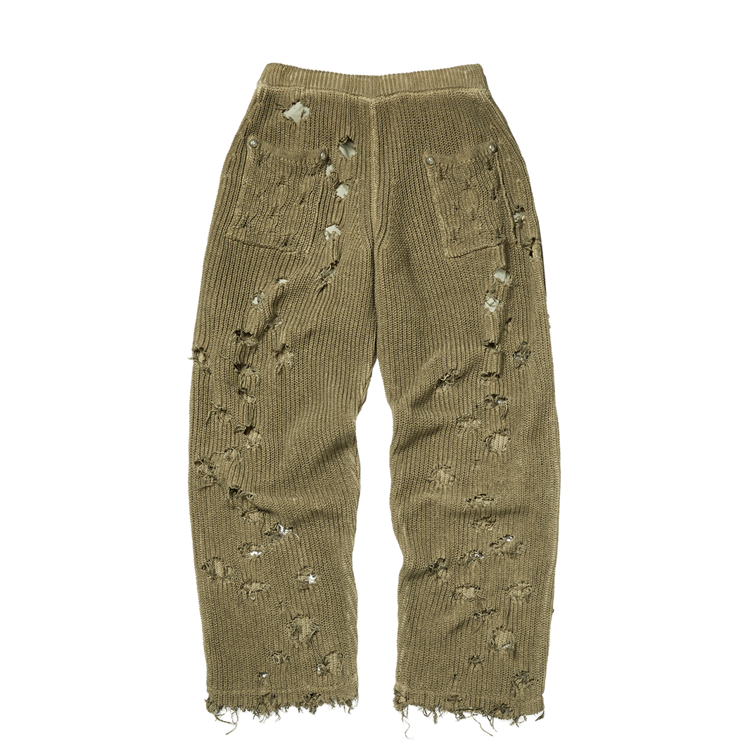 TC DESTROYED KNIT PANTS