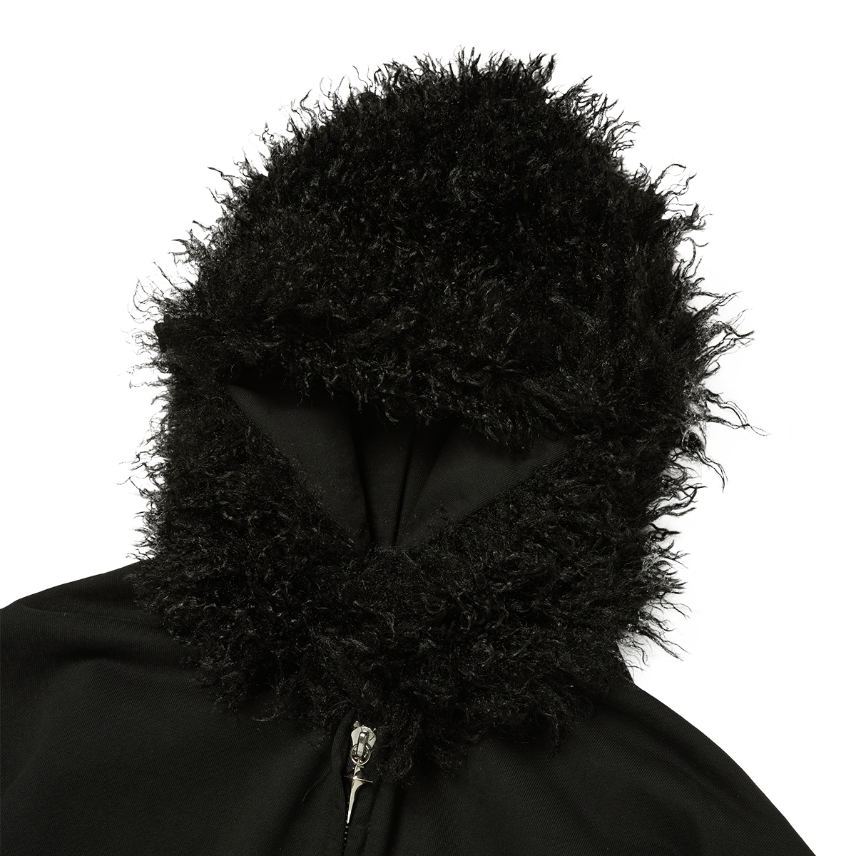 TC TWO FACE FUR HOODED ZIP-UP