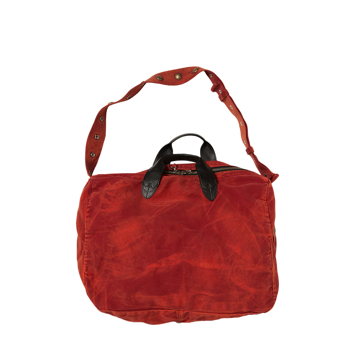 TWO TONE WASHED CANVAS CROSSBODY BAG