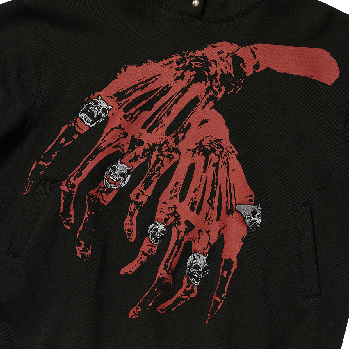 TC BONE CROSS HOODIE