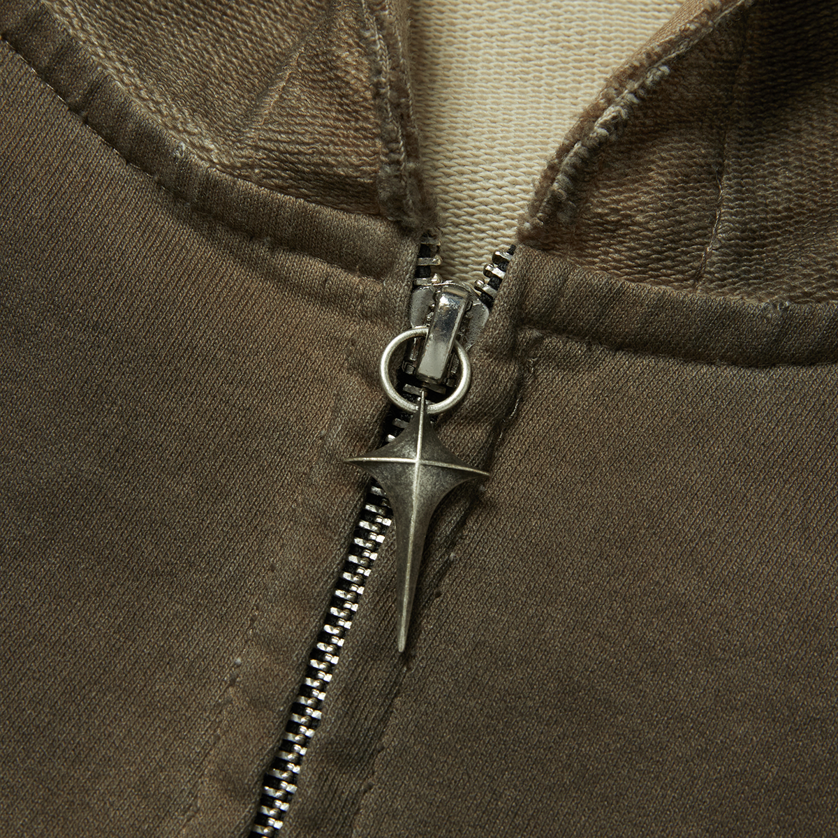 CREED SCARF HOODED ZIP-UP HOODIE