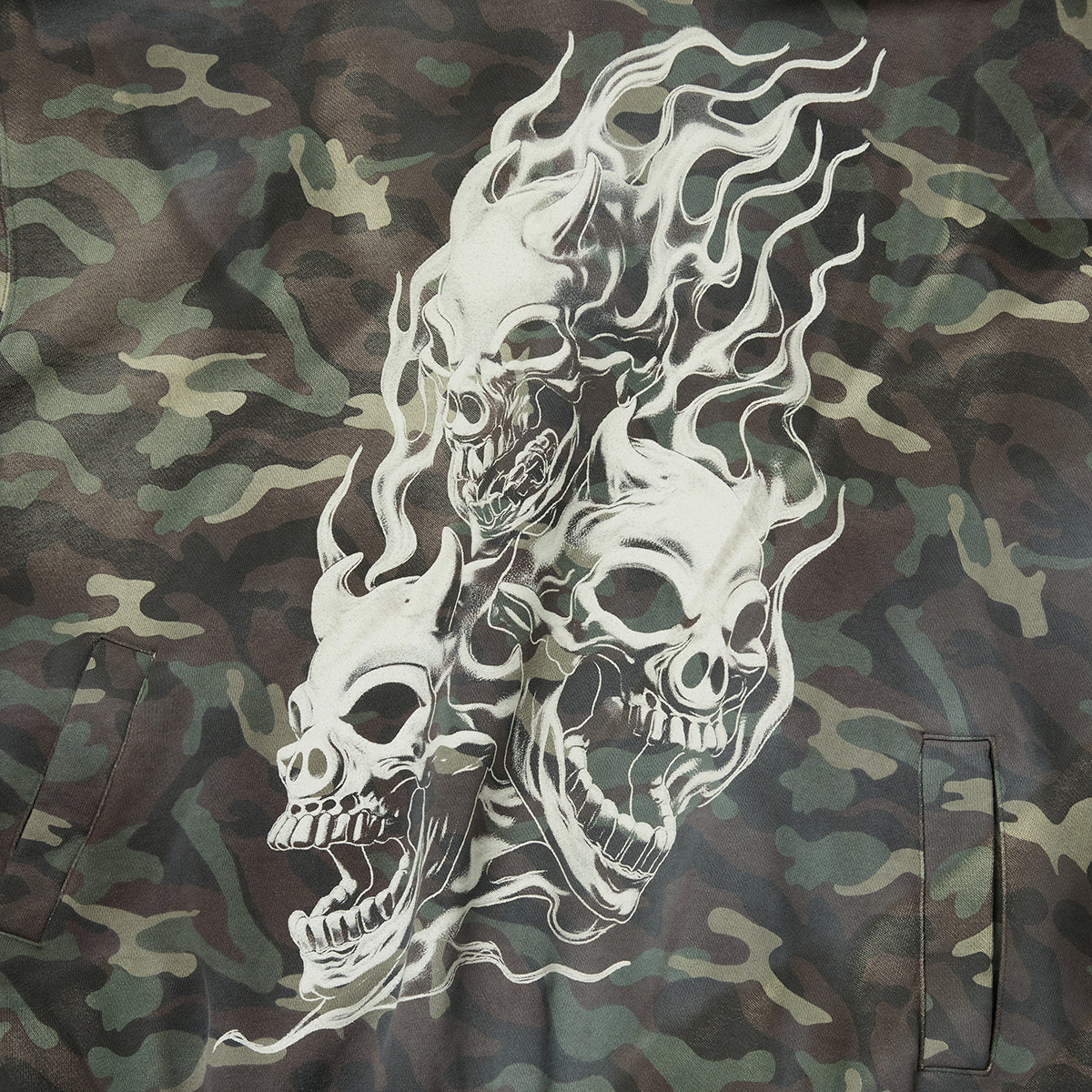 HOTHEADED RIDING SKULL HOODIE