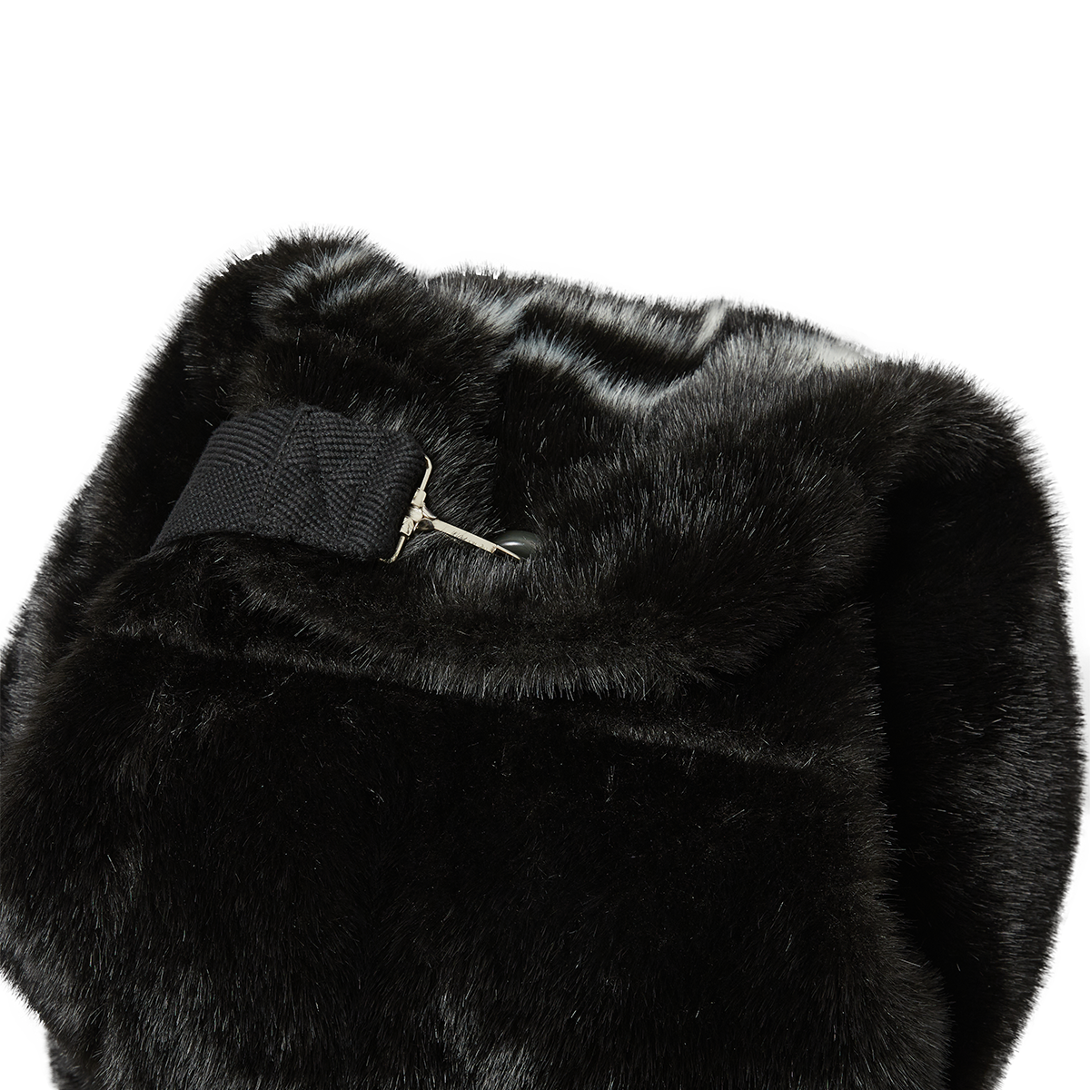 THREE RIDING SKULL FUR DUFFLE BAG