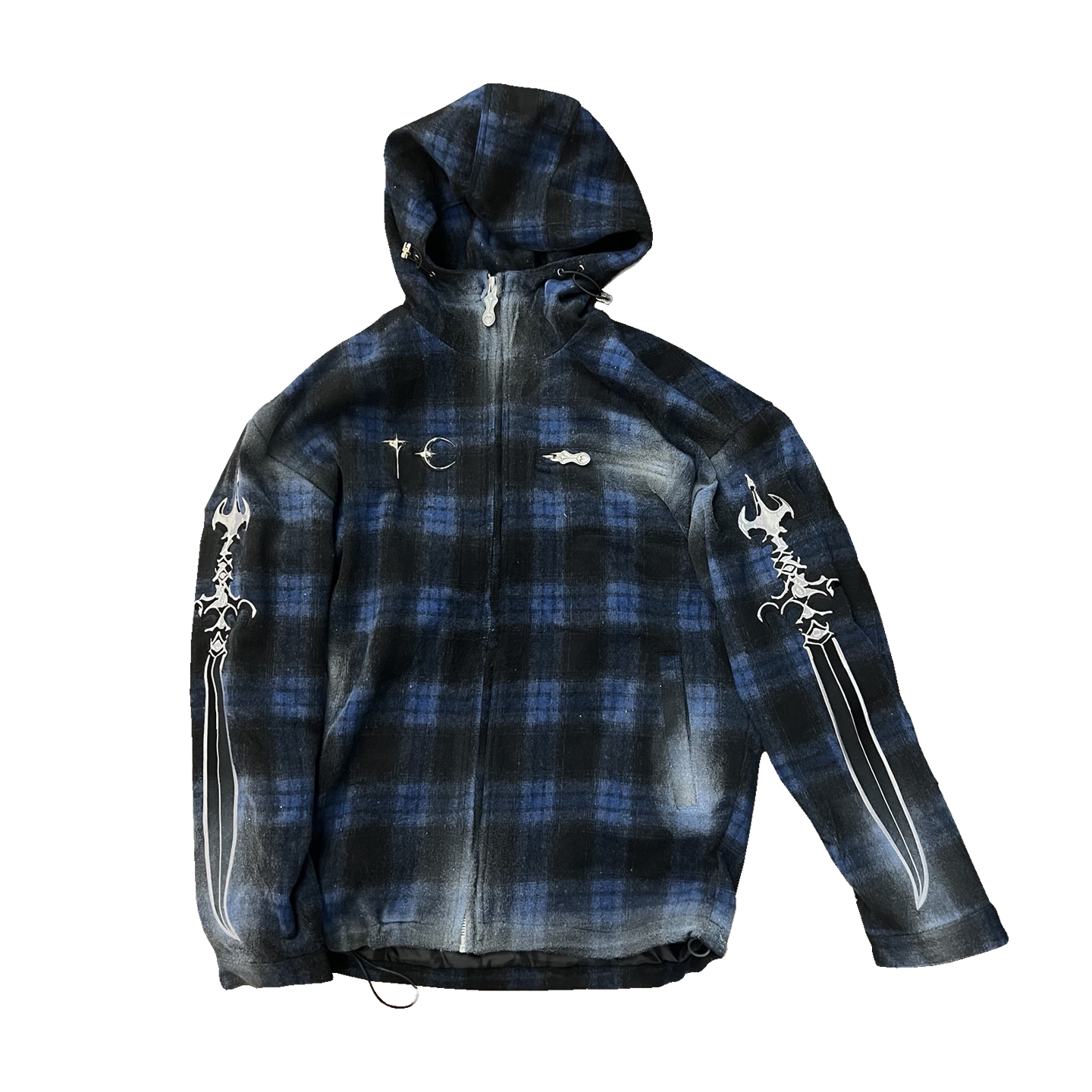 Arab Sword Flannel Zip-up