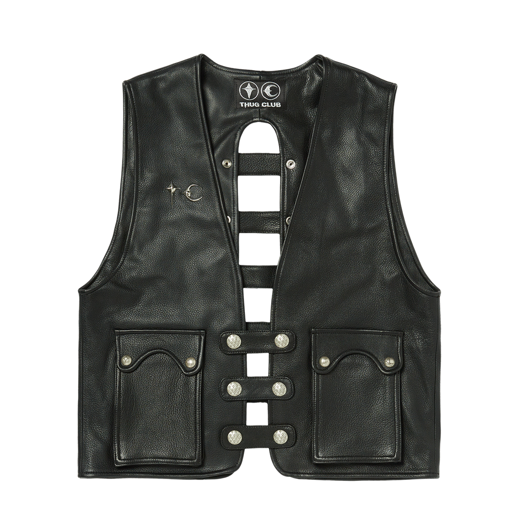 Goat Skin Leather Vest