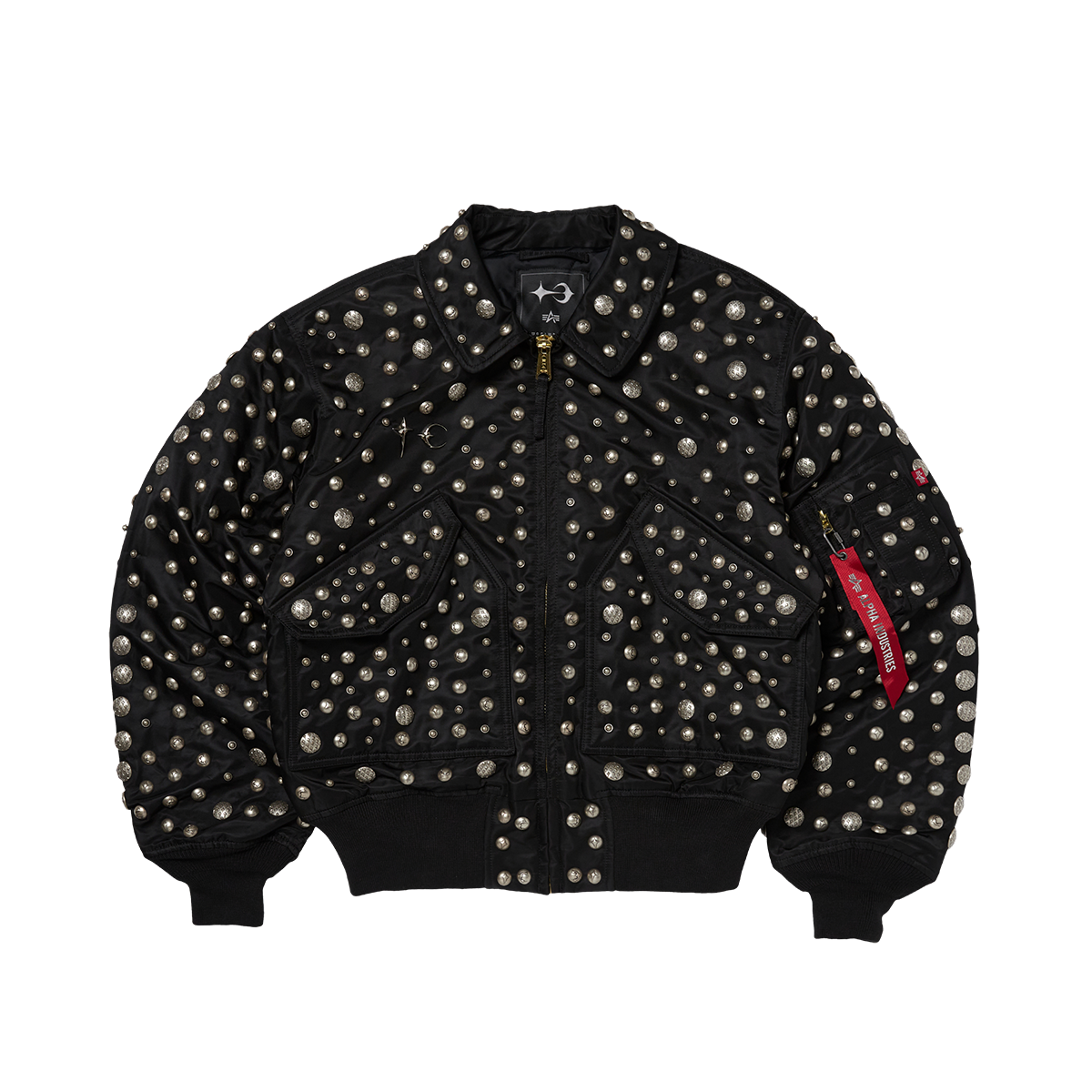 THUG CLUB X ALPHA CWU 45/P ALL OVER RIVET JACKET