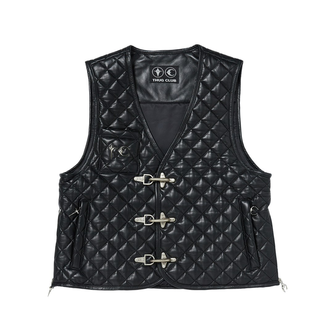 TC Bone Leather Quilted Vest