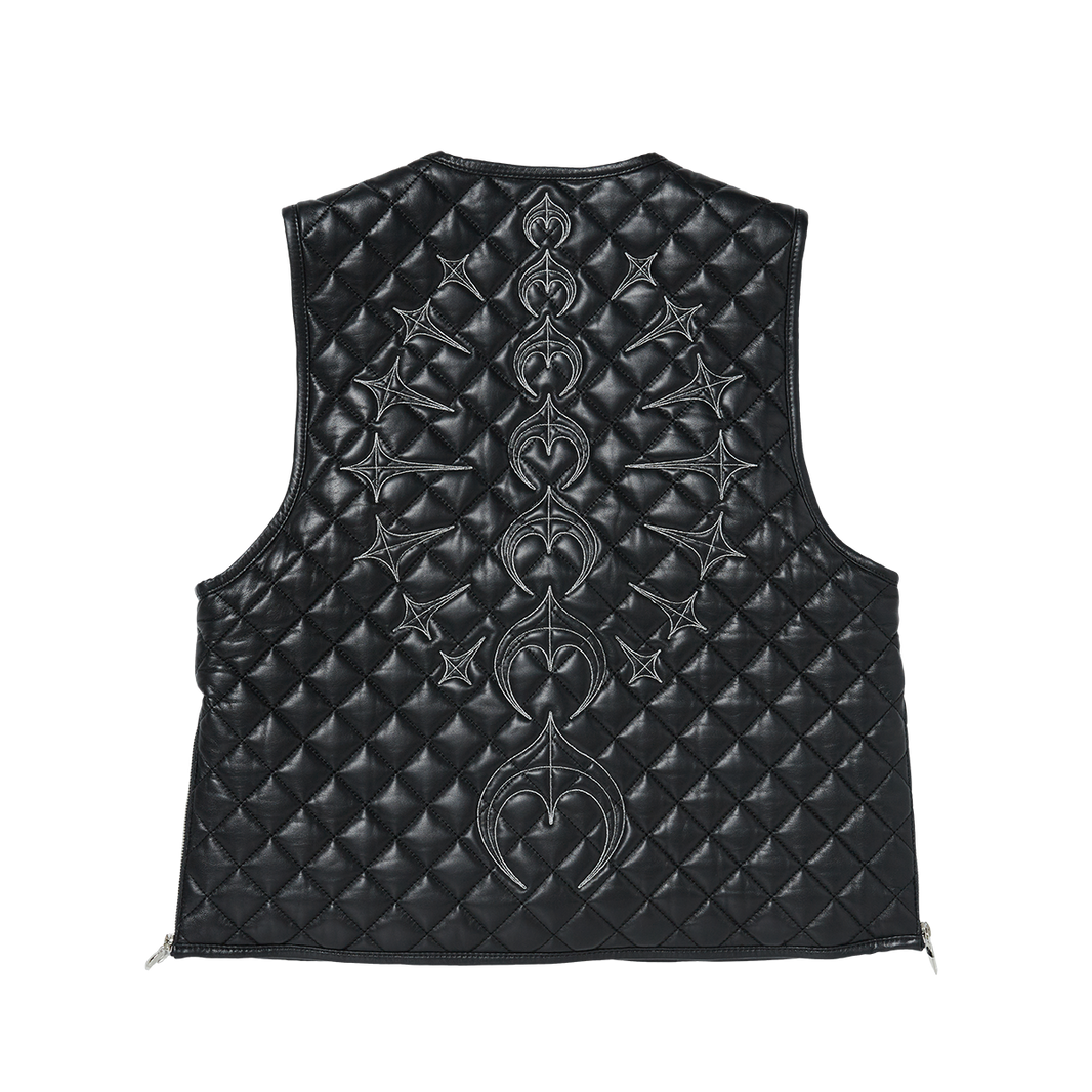 TC Bone Leather Quilted Vest